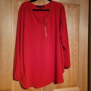 Zac & Rachel red blouse